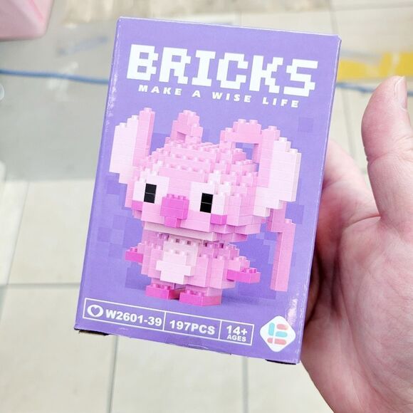 Brand New Stitch Pink Angel Bricks Lego Figure - Picture 1 of 5